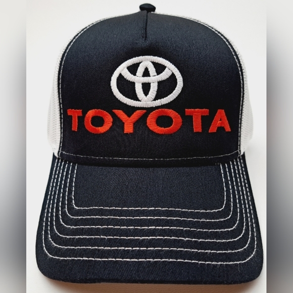 Toyota Racing TRD GRMN PRO TEQ Retro Vintage Style Embroidered Trucker Hat Cap - Picture 4 of 5